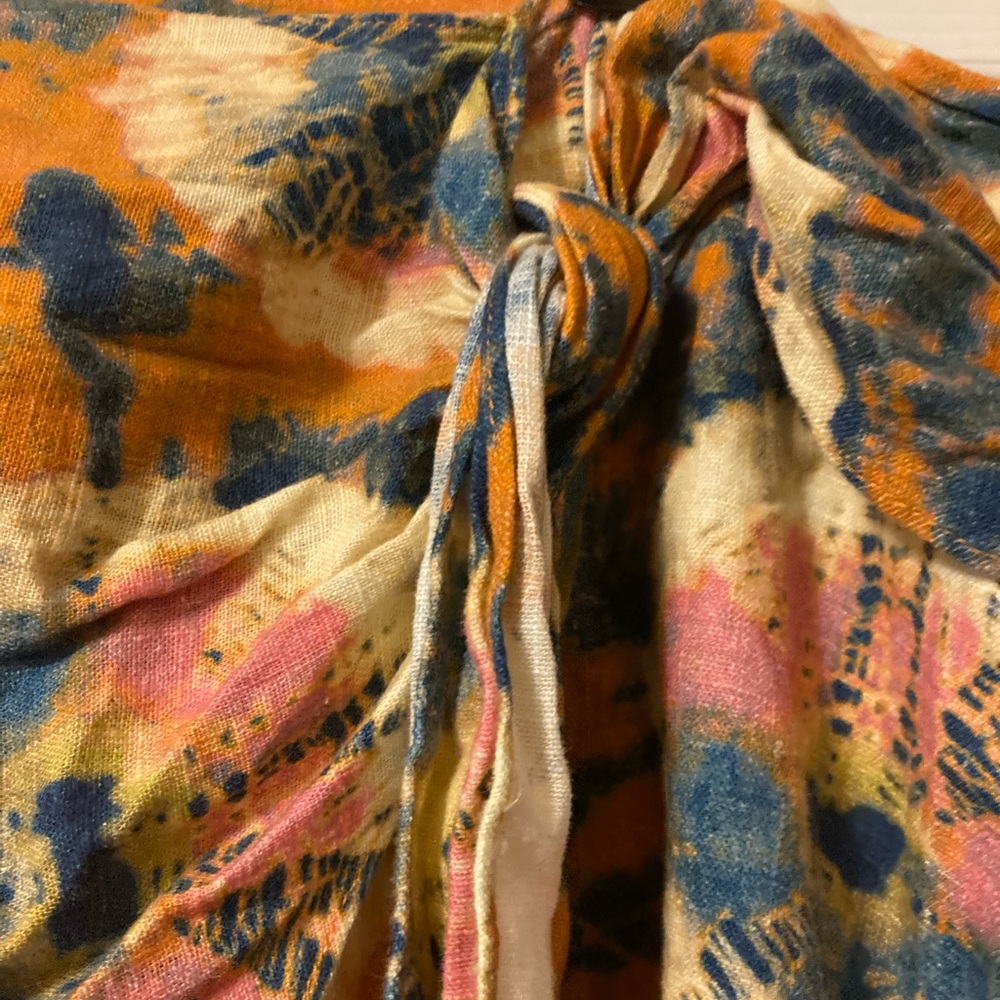 Free People Multi Color Mini Skirt Size 12 - Picture 7 of 9